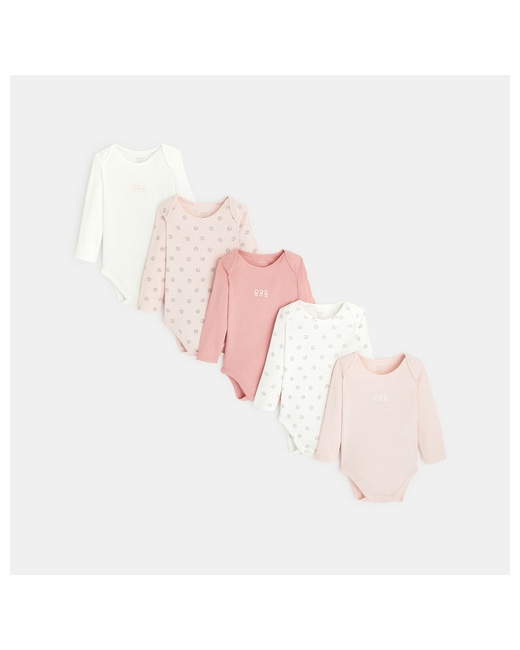 Body manches longues col US (lot de 5)
