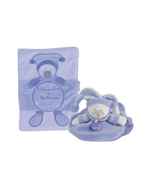 Protège carnet de santé +doudou lavande douceur macaron