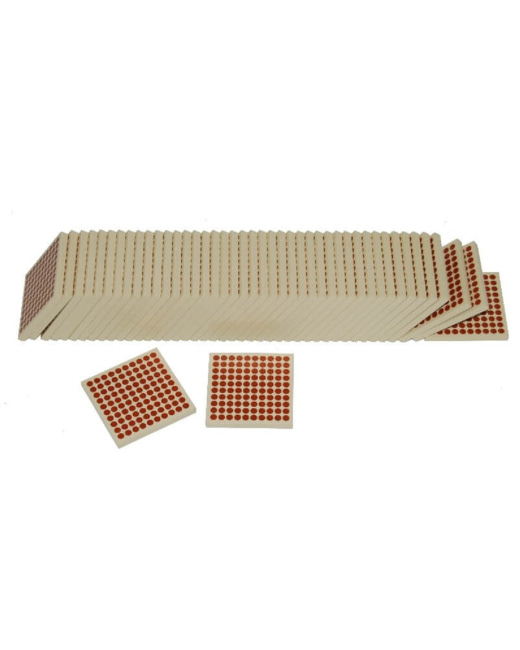 45 carrés de 100 en bois