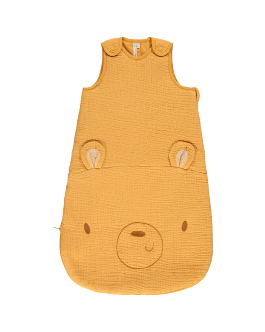 Gigoteuse sans manches en gaze de coton TOG 3.5 - Ours