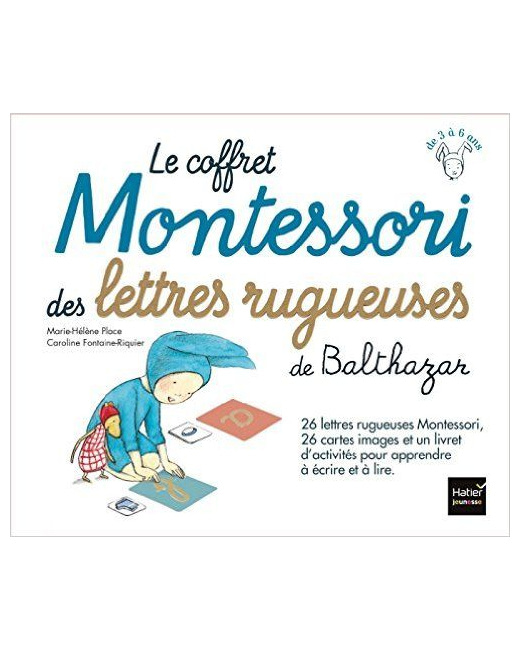 Le coffret Montessori des lettres rugueuses de Balthazar