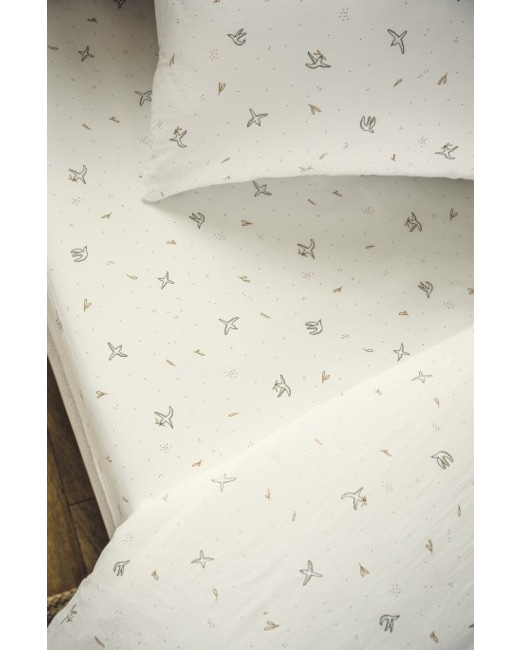 Drap housse Coton Bio L'envolée 1 personne