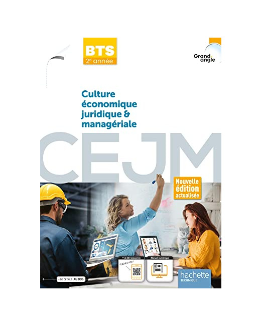 Culture économique juridique et managériale BTS 2e année Coll Grand-Angle - livre élève éd. 2023