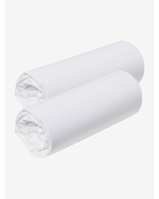 Lot de 2 draps housse pour berceau et cododo jersey