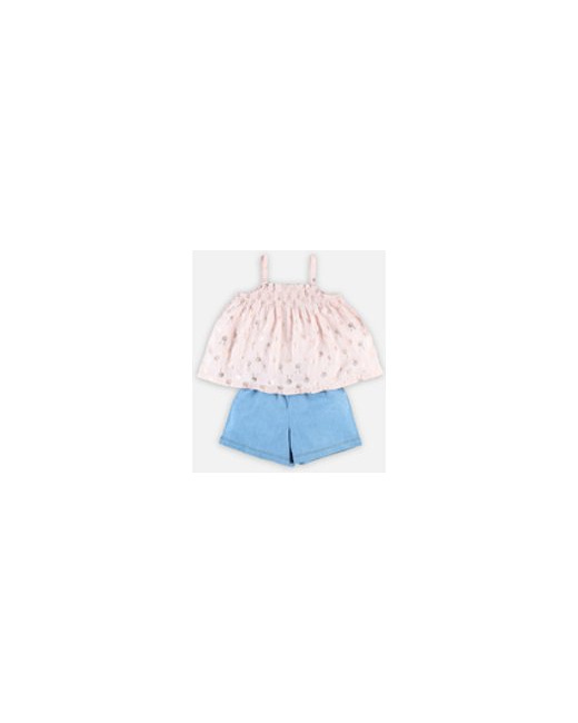 Set blouse et short denim