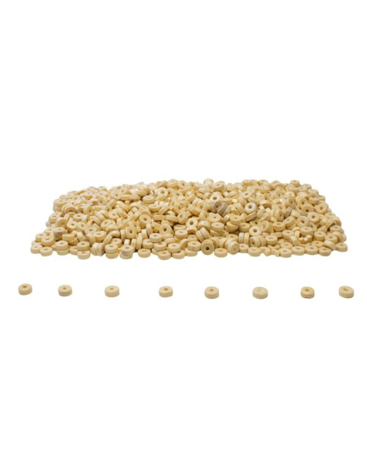 Perles En Bois -  Rondelles Naturelles