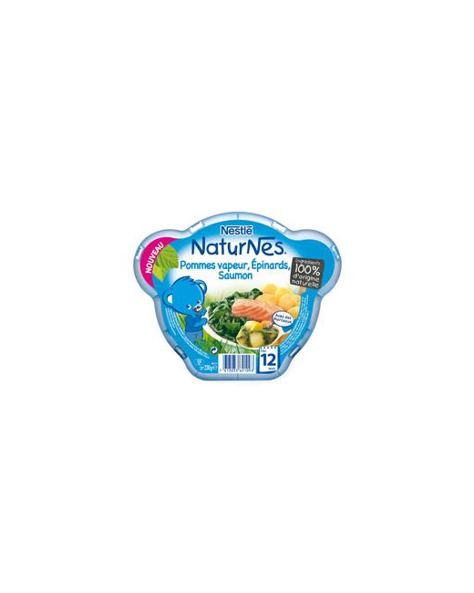NaturNes Pommes vapeur épinards saumon