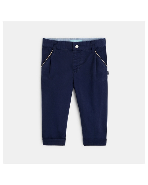 Pantalon chino à pinces en twill