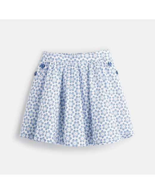 Jupe évasée bleue fille