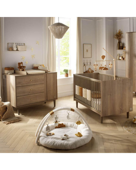Chambre Duo Mokka Lit bébé évolutif + Commode