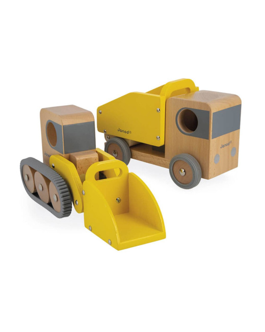 Camion benne et pelleteuse Bolid