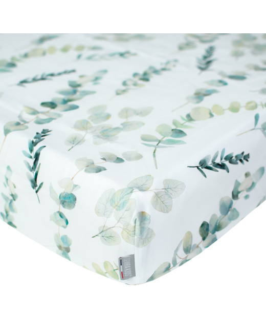 Drap-housse en coton, Eucalyptus
