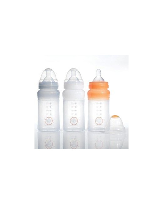 Biberon en silicone 210 ml (x3)