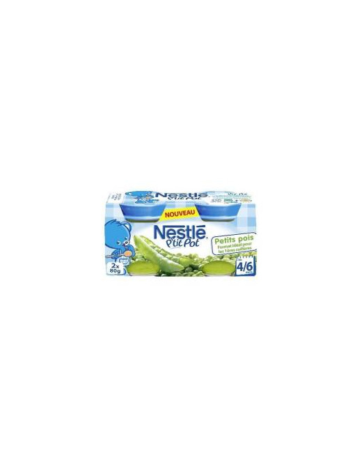 P'tit pot Petits pois 2x80g