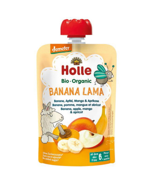 Gourde  Banana Lama - banane, pomme, mangue et abricot