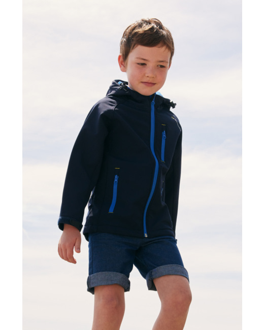 Veste softshell kids SEAHOOD - Navy/Cobalt