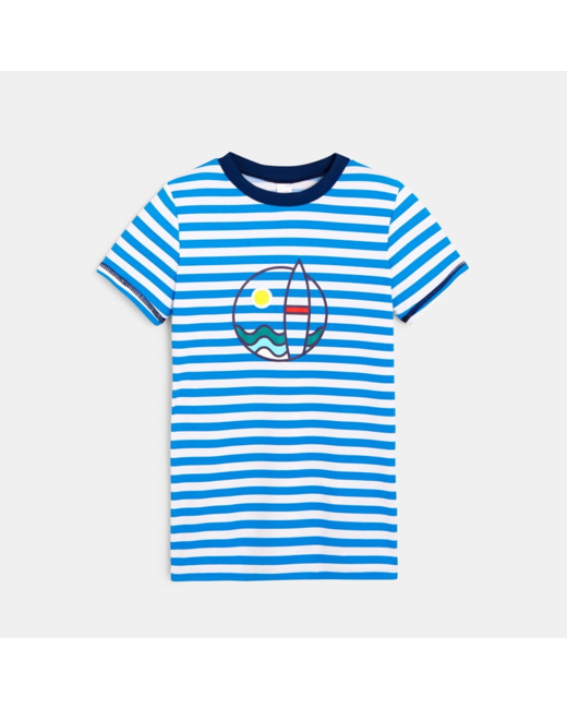T-shirt anti-UV blanc garçon