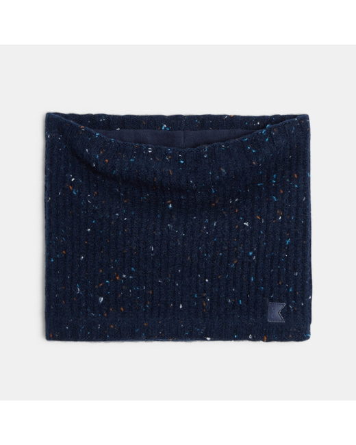 Snood en tricot chiné bleu garçon