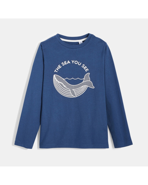 T-shirt à motif bleu garçon