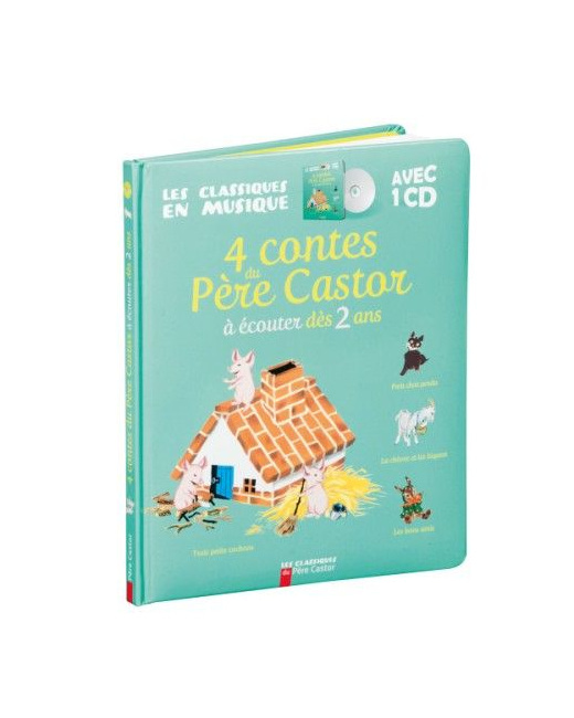 Livre-Cd 4 contes du Père Castor