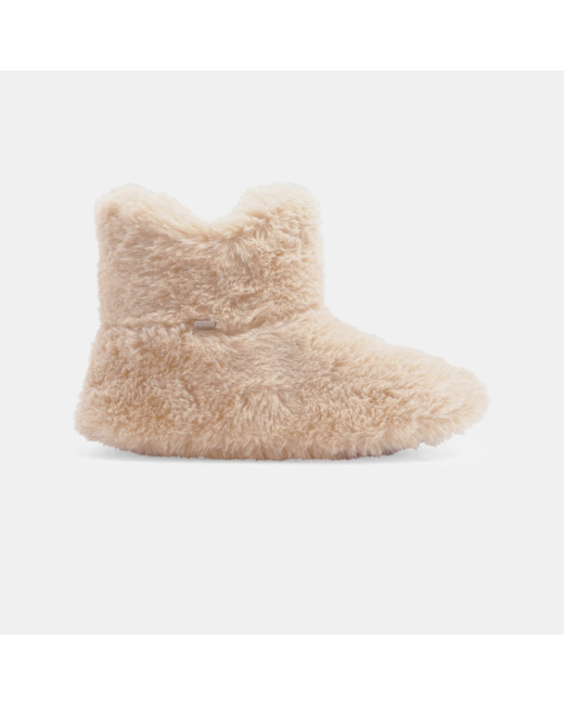Chausson bottillon fourré rose fille