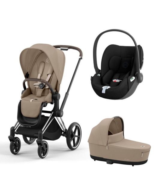 Poussette trio Priam 4 + Siège auto Cloud T i-Size + Nacelle Luxe