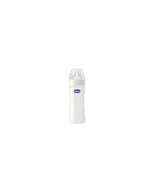 Biberon verre anti hoquet 240 ml silicone flux normal 0m+