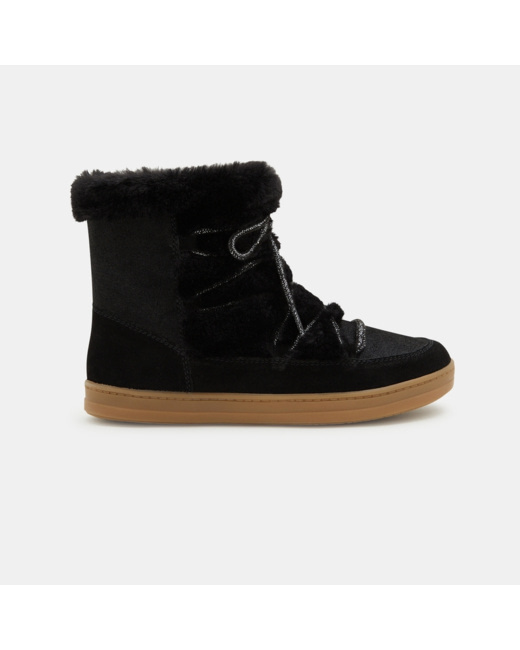 Boots fourrées noires fille