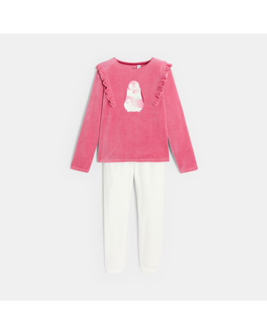 Pyjama 2 pièces en velours