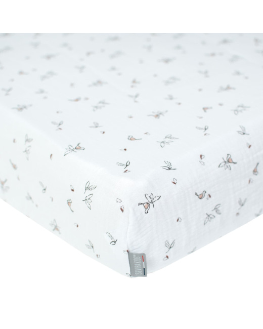 Drap-housse en gaze de coton, Melody