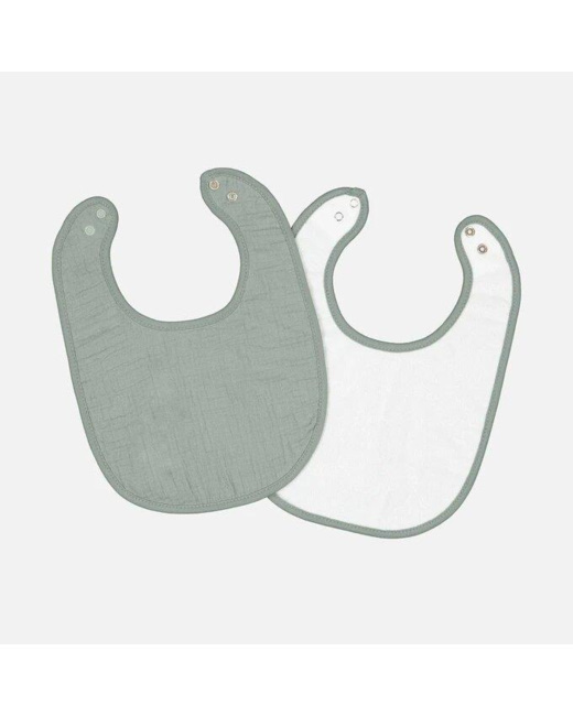 Lot de 2 bavoirs bébé en gaze de coton, Kumla