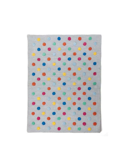 Tapis pois multicolores