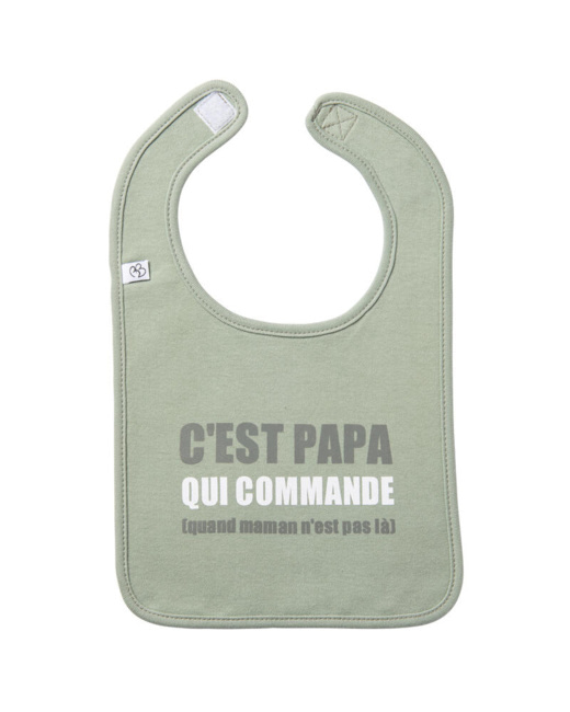 Bavoir Cest papa qui commande
