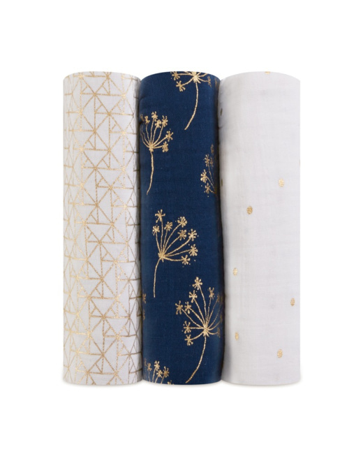 Lot de 3 maxi langes Gold Deco 