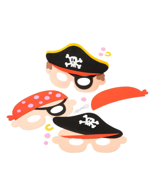 6 masques de pirates à créer