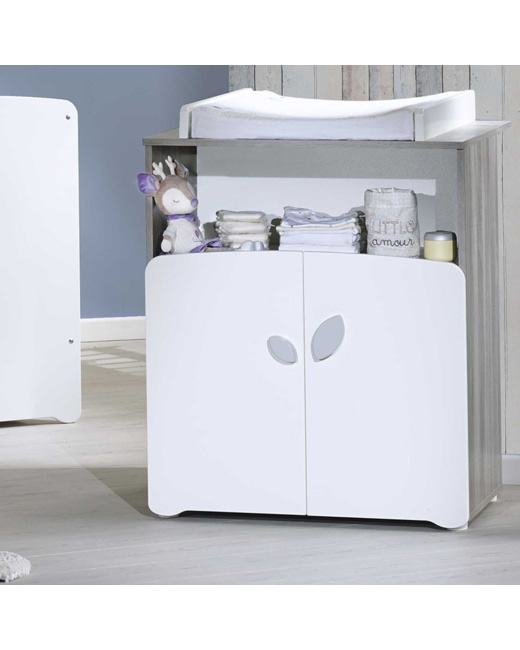 Commode 2 portes 1 niche Leaf