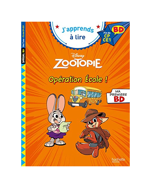 Disney BD Fin de CP - CE1 - Zootopie