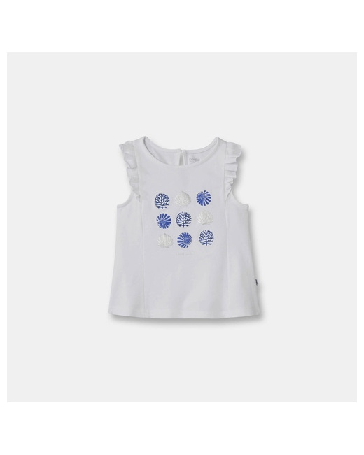 T-shirt sans manches à volants