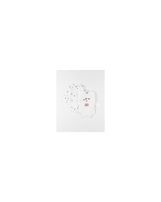 Set de 2 bodies ours en coton