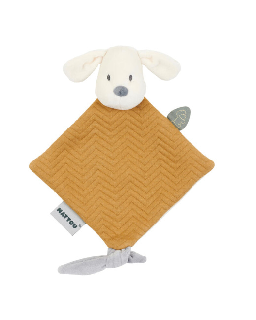 Mini doudou chien Jacquard Charlie