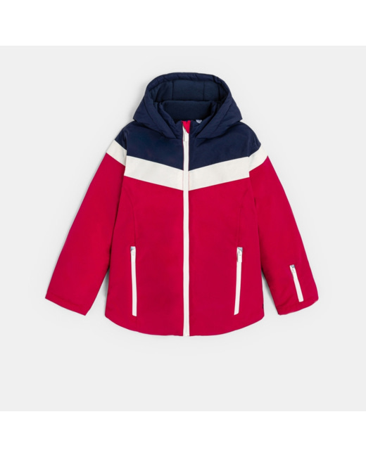 Blouson de ski rouge Fille