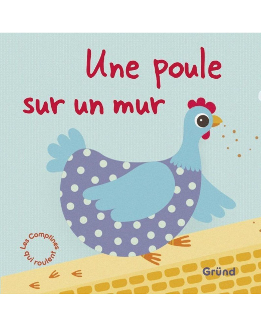 Une poule sur un mur