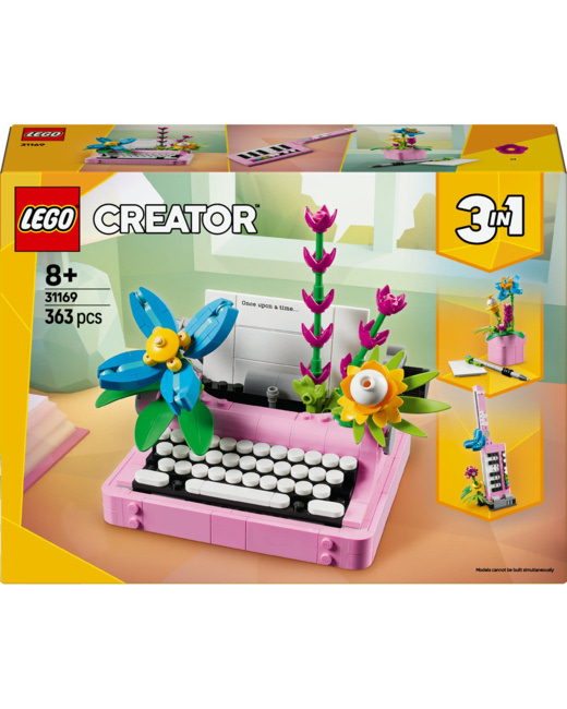 Creator 3-en-1 La Machine à écrire avec des fleurs