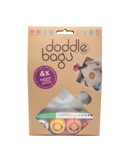 Pack de 4 gourdes réutilisables 200ml
