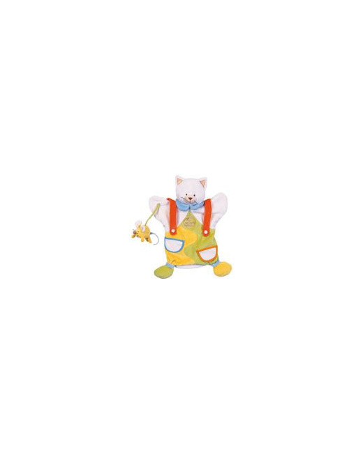Marionnette Chat avec souris Doudou et Compagnie