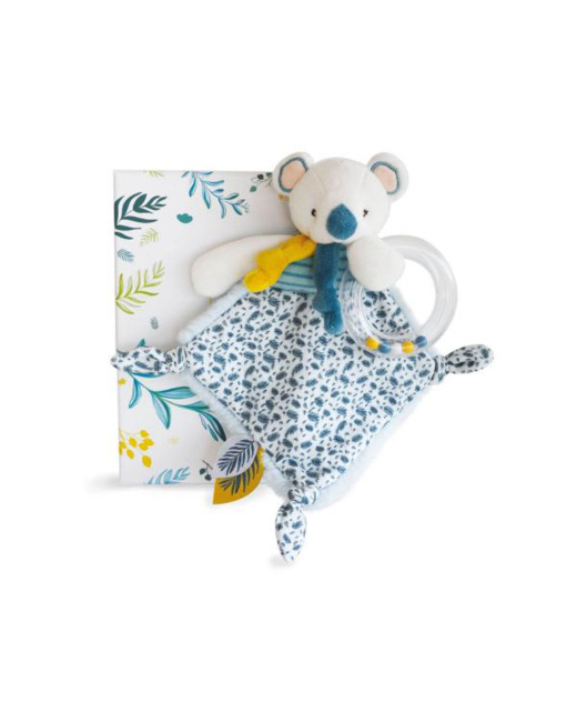 Doudou Yoca le koala avec hochet - taille 22 cm