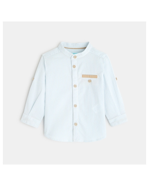Chemise rayée col officier