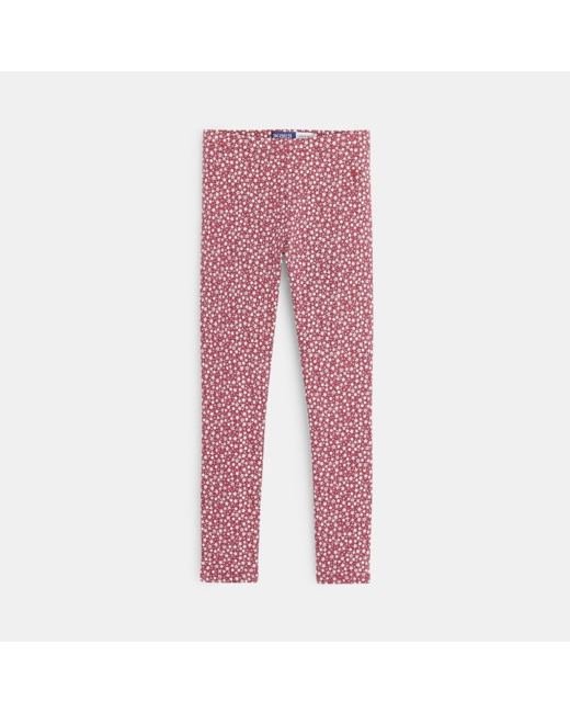 Legging imprimé rose fille