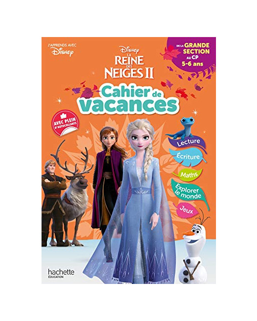 Disney - Reine des Neiges - De la Grande Section au CP - Cahier de vacances 2023
