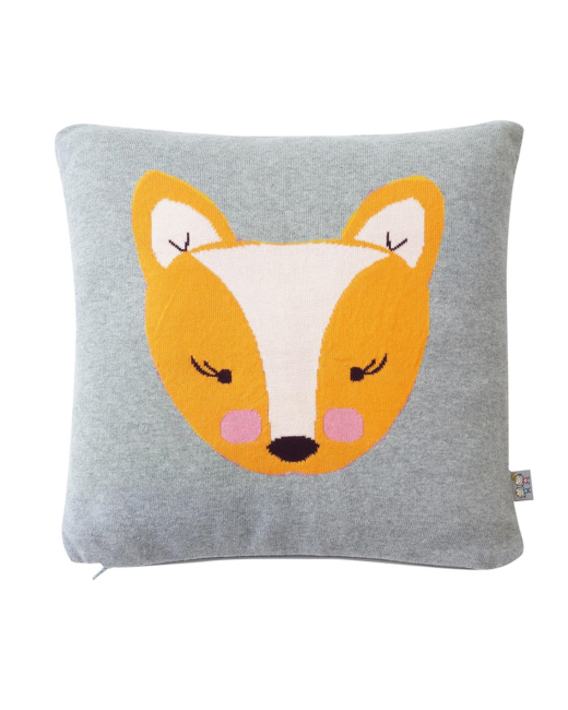 Taie de coussin en tricot de coton, RENARD